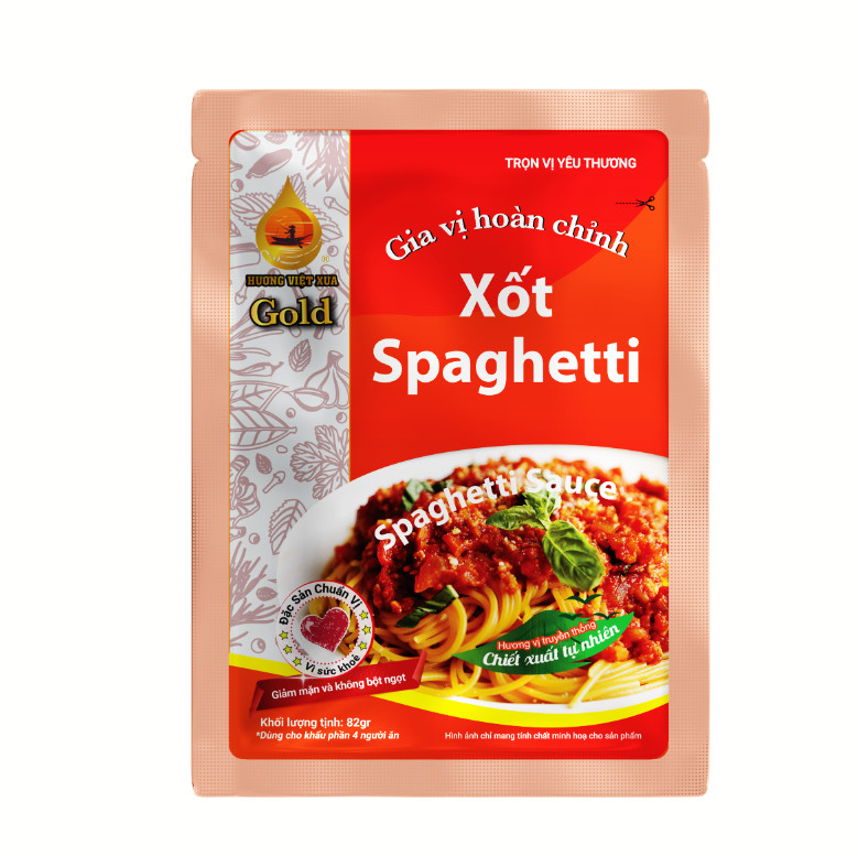 Gia Vị Hoàn Chỉnh Xốt Spaghetti Hương Việt Xưa 82gr
