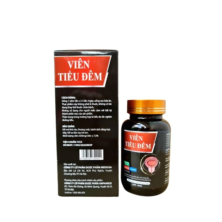 VIÊN TIỂU ĐÊM tăng cường chức năng thận, giảm tình trạng tiểu đêm – Hộp 30 viên nang mềm
