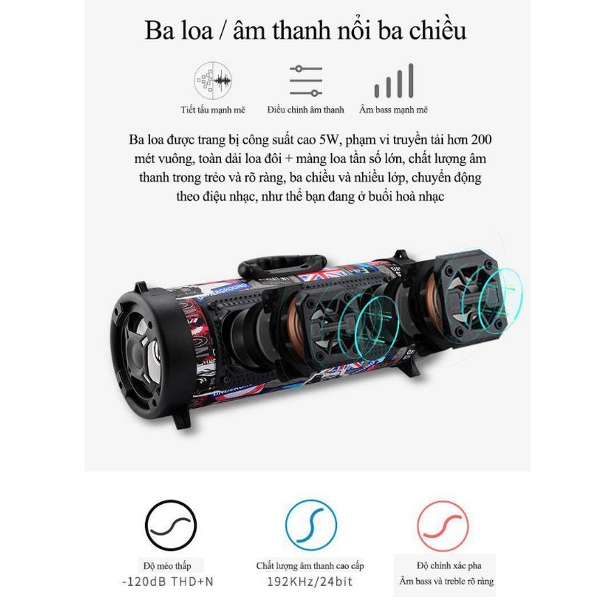 Loa siêu trầm bluetooth không dây xách tay mới