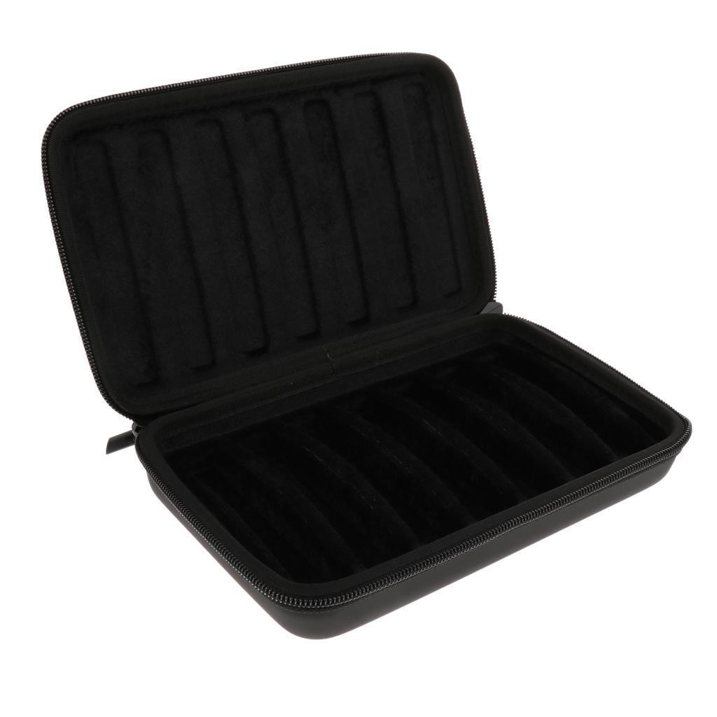 Sunnimix 10 Lỗ Kèn Harmonica Túi Bảo Quản Hộp Đen