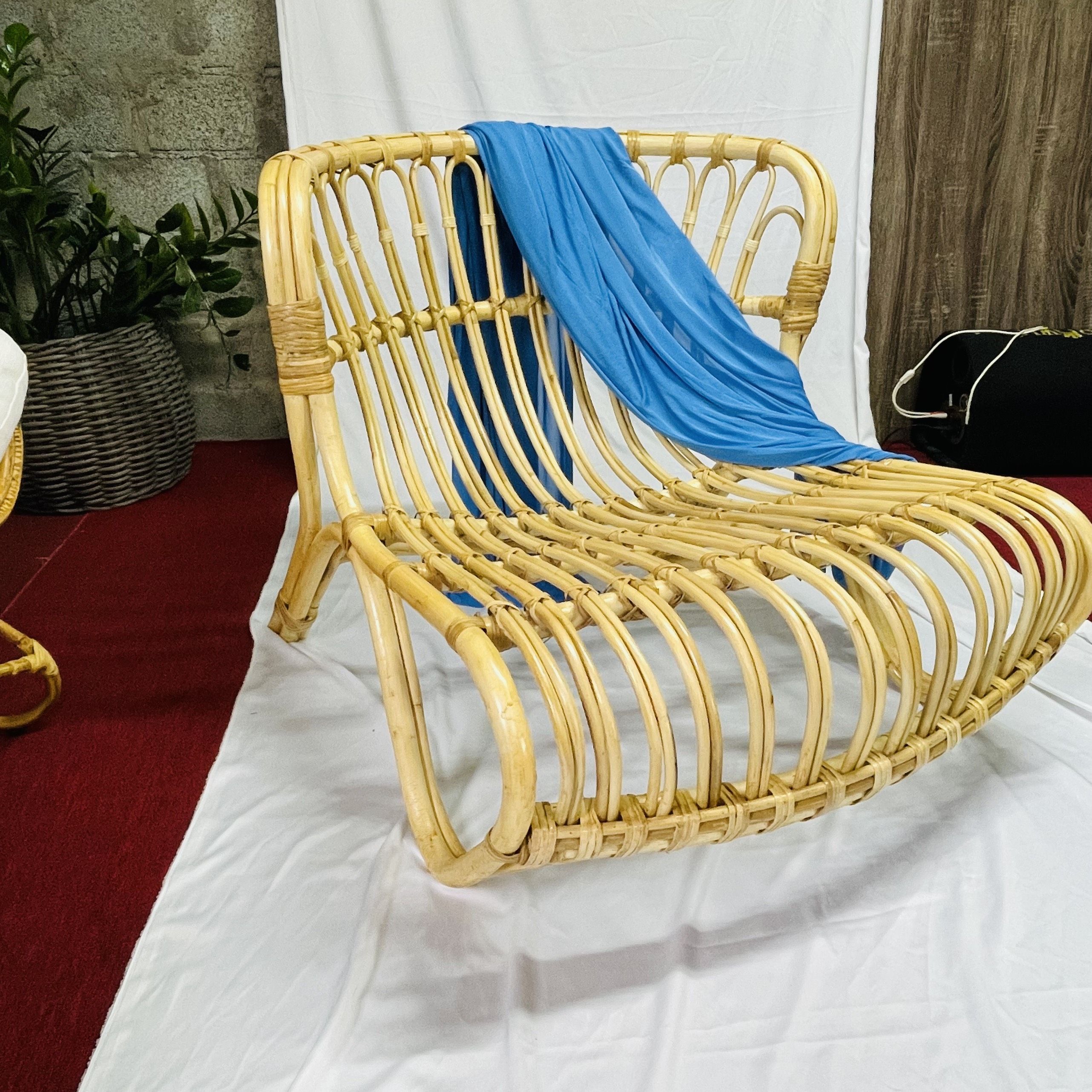 Ghế Mây Armchair Con Hổ cách tân tự lưng mây tự nhiên 100%