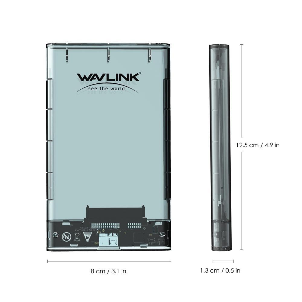 SAMSUNG Wavlink Hộp Đựng Ổ Cứng Ngoài Usb 3.0 SATA III 2.5 "Tối Đa Cho 7mm / 9.5mm 2.5 Inch HDD / SSD Max 4TB