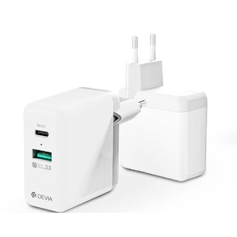 Củ sạc Smart Series QC3.0+2.4A  EU Charger - Hàng chính hãng Deiva