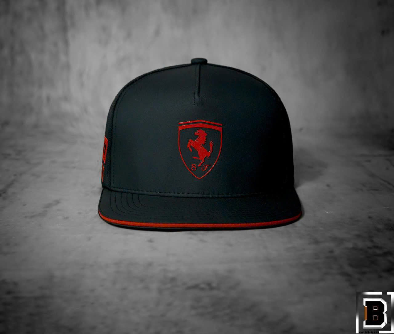 Nón hiphop, mũ snapback thể thao xe Ferrari phối vải kaki đẹp form chuẩn thời trang (Ảnh thật)