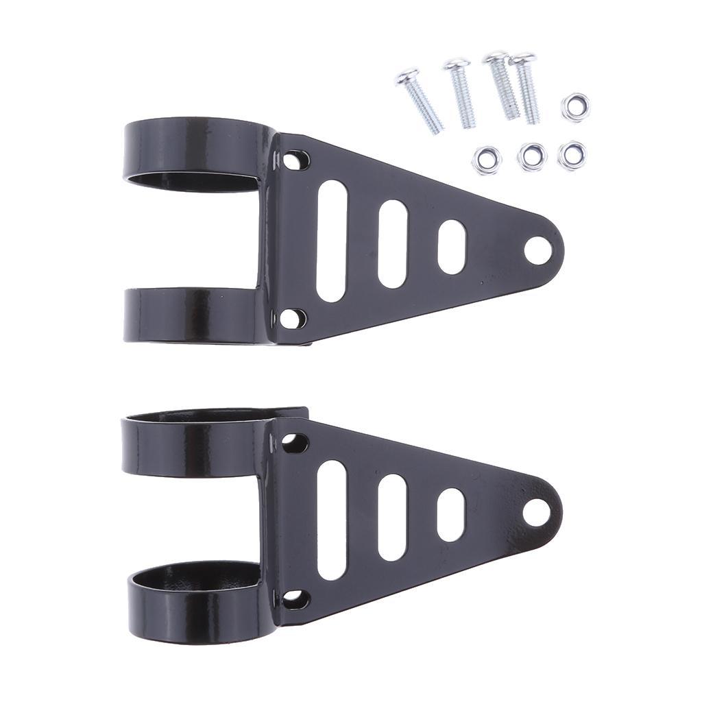 2X 1.6-1.7inch Headlight Fork Mount Bracket  Holder Fit for ATV