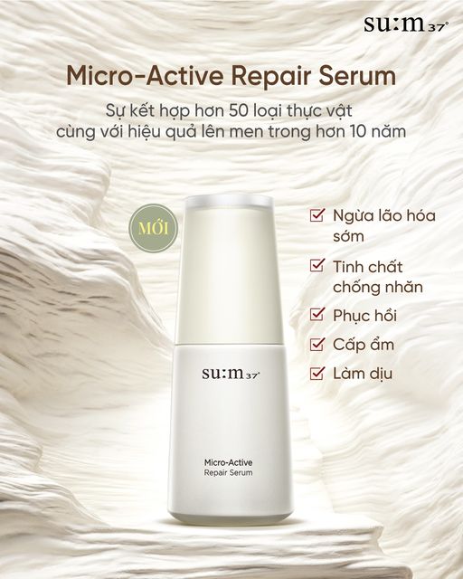 Tinh chất chống lão hóa và làm dịu da Su:m37 Micro Active Repair Serum 50ml