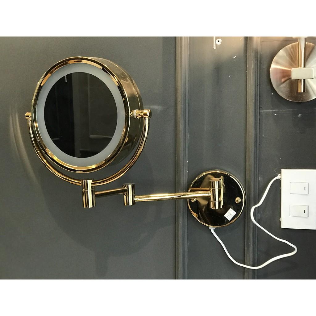 Gương treo tường nhà tắm bằng đồng cổ điển NAYKHACXUA - BGLG011