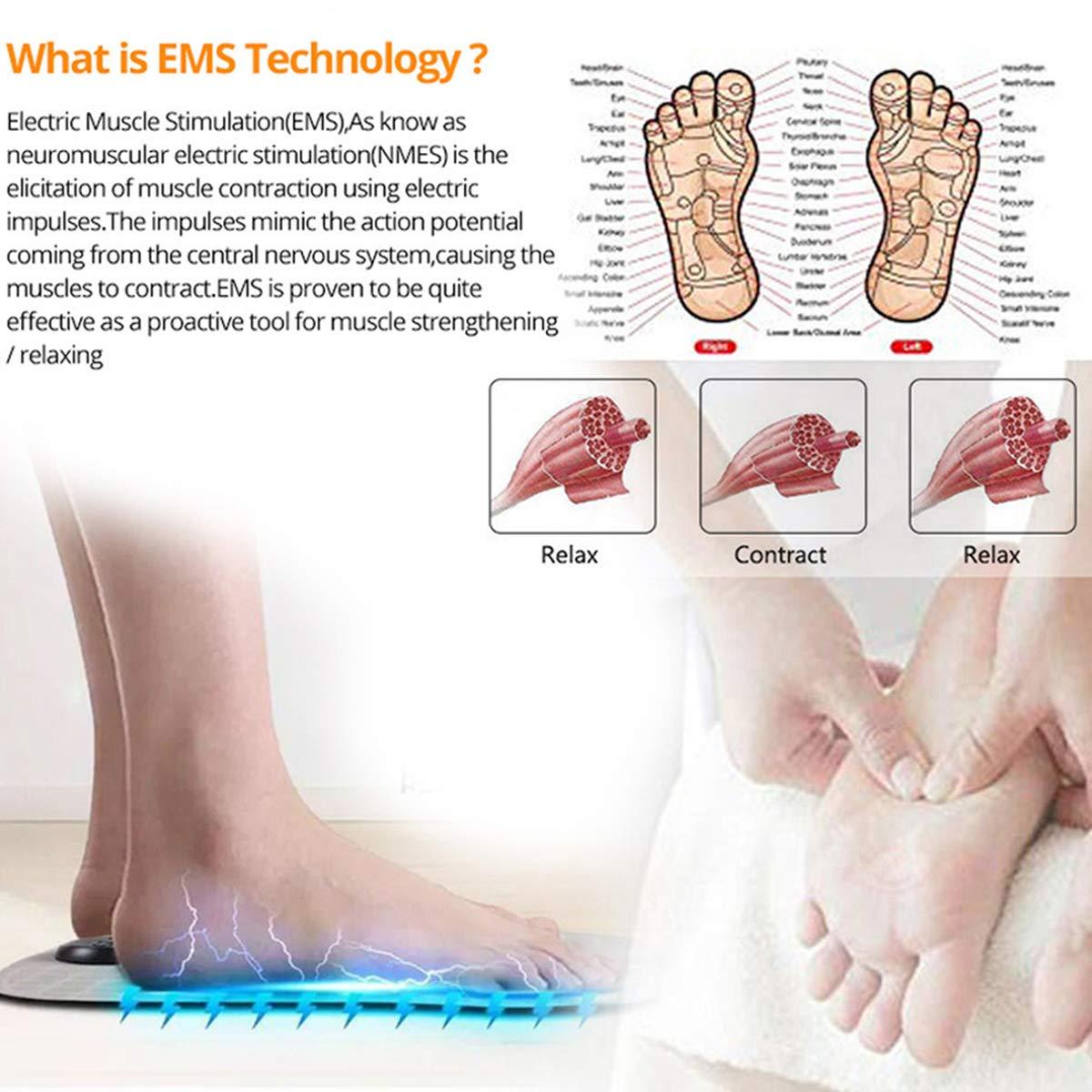 Máy mát xa chân EMS, Máy mát xa chân điện, Máy mát xa chân định hình lại chân EMS Máy mát xa điện, thúc đẩy lưu thông máu, giảm đau cơ