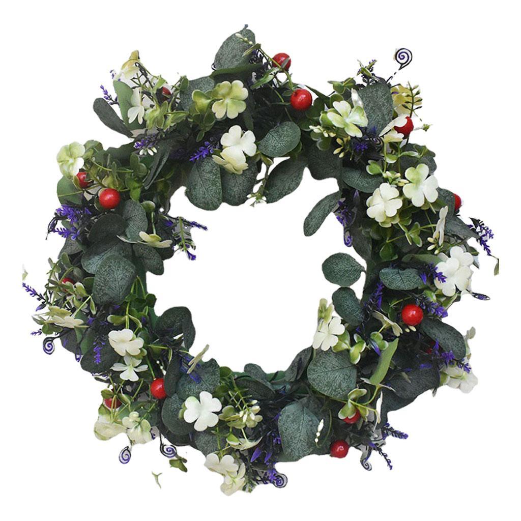 Eucalyptus Wreath Green Leaves Indoor Front Door Garland Festival Decoration
