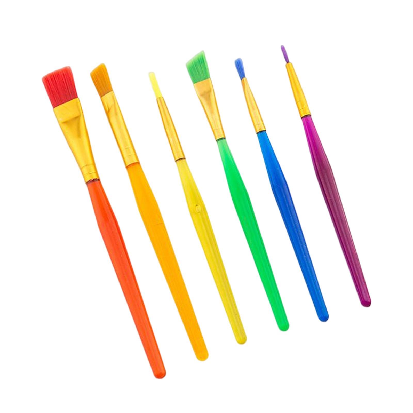 6Pcs Paint Brushes Set Acrylic Oil Watercolor Painting Body Painting Brushes