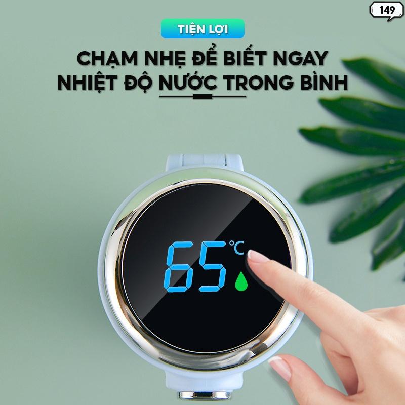 Bình Giữ Nhiệt Bật Nắp Dung Tích 320ml Có Màn Hình Led Hiển Thị Nhiệt Độ Nước Màu Sắc Pastel Trẻ Trung 149