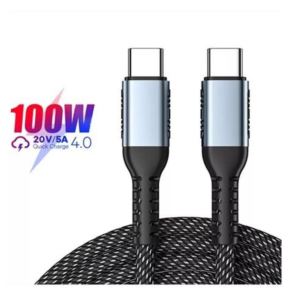 Dây cáp sạc nhanh Usb C sang Usb Type C 100W 60W PD cao cấp