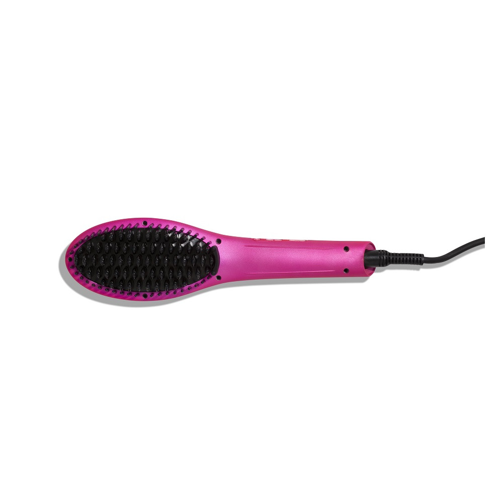 Lược Điện Tạo Kiểu Tóc PYT Thermal Styling Brush - Màu Hồng - Có Thể Duỗi Và Làm Phồng Chân Tóc - Công Nghệ Ion Âm Và Nhiệt Hồng Ngoại Xa