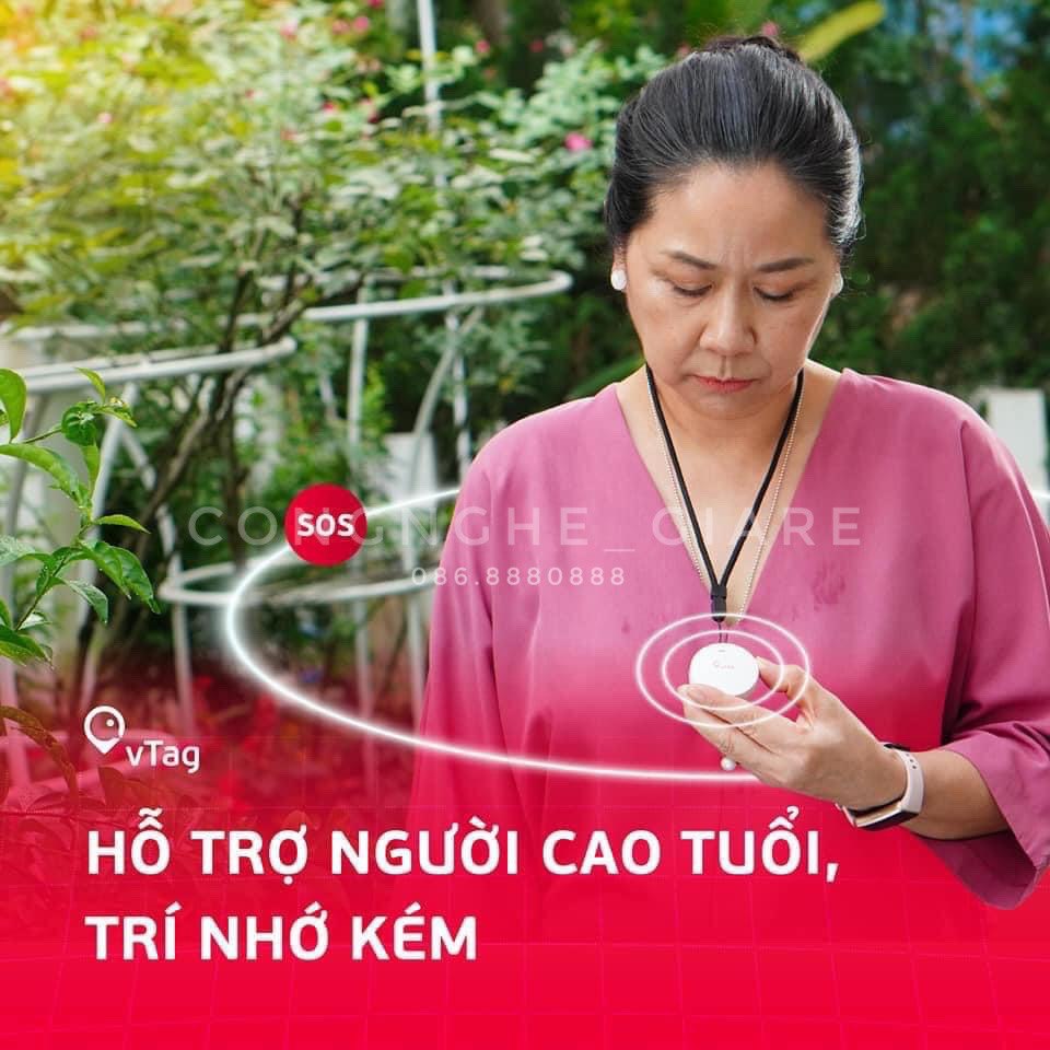 [Hàng Chính hãng] VTag Viettel [Kèm eSim 12th] - Định vị Thú cưng, Trẻ em, Người già, Đồ vật