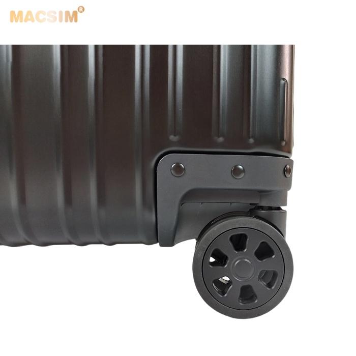 Vali hợp kim nhôm nguyên khối MS1104 Macsim cao cấp màu đen cỡ 26 inches