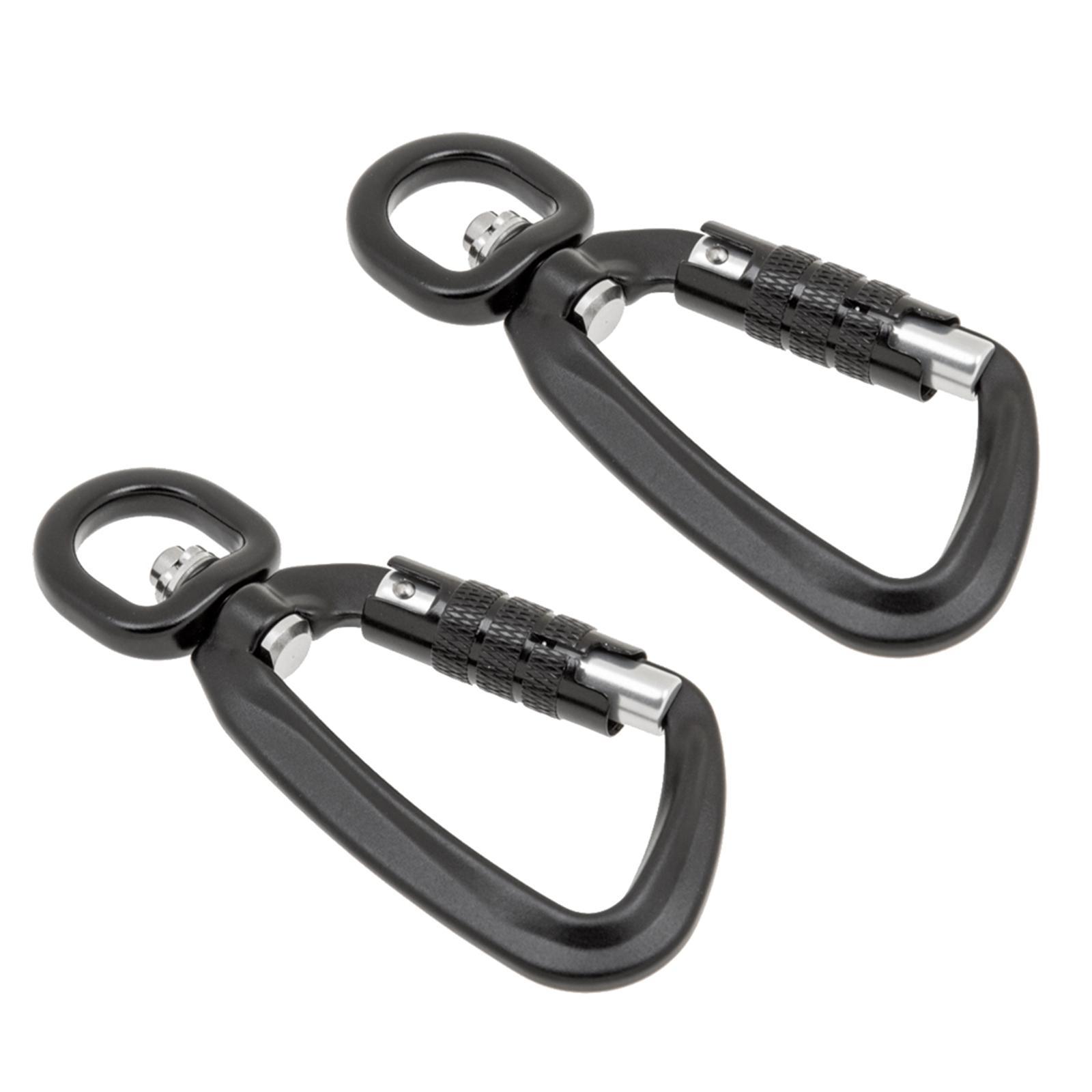 4x Heavy Duty Swivel Lock Carabiner Hook Dog Clip Snap 500KG