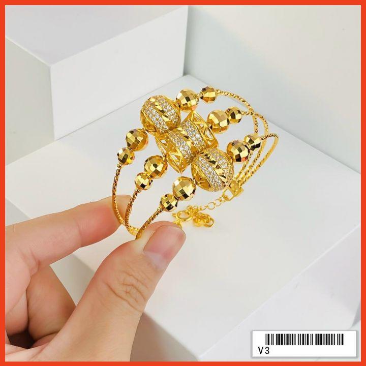 Lắc Tay Nữ Hạt Đính Đá Trẻ Trung Lên Tay Siêu Xinh