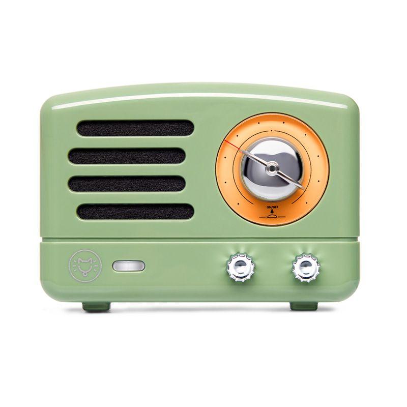 Nhãn dán âm thanh MUZEN RADIO Elvis, Loa Bluetooth nhỏ, Nhãn dán tủ lạnh, Trang trí nhà bếp sáng tạo, Quà tặng cổ điển Màu sắc: Xanh quân đội