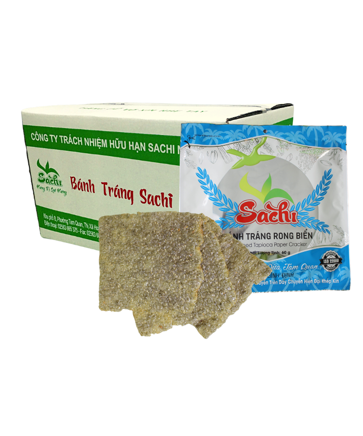 Combo 20 bì bánh tráng Rong biển và Ruốc biển nướng sẵn Sachi