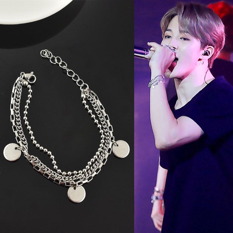 Lắc tay Jimin BTS vòng tay nhiều lớp style Unisex Hàn Quốc