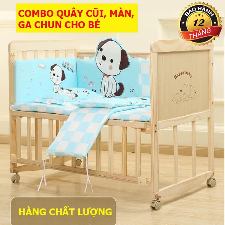 Nôi cũi gỗ, giường cũi cho bé