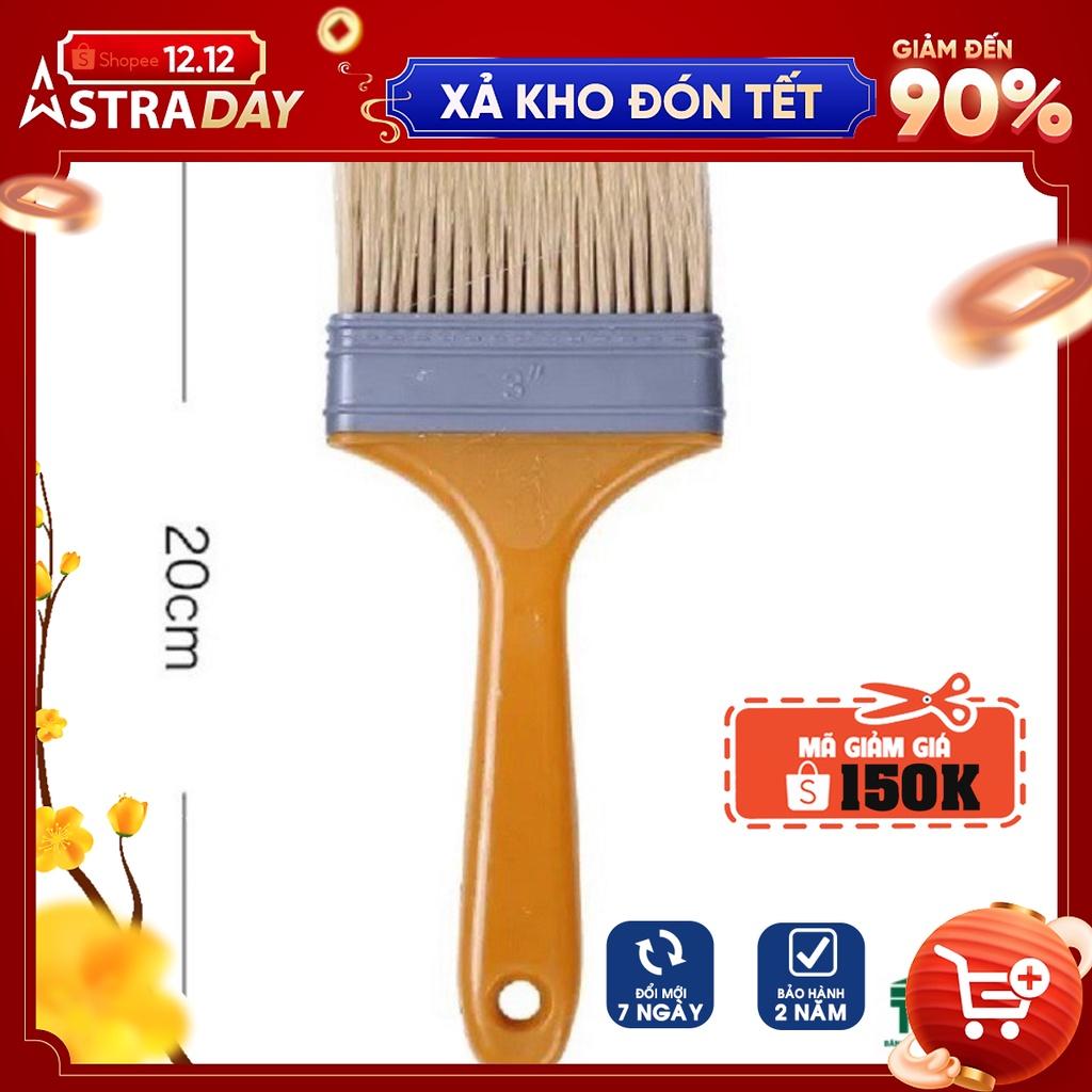 Cọ Quét Sơn Đa Năng Loại Tốt Cán Nhựa Lông Dài Mịn 4.1cm Đủ Size