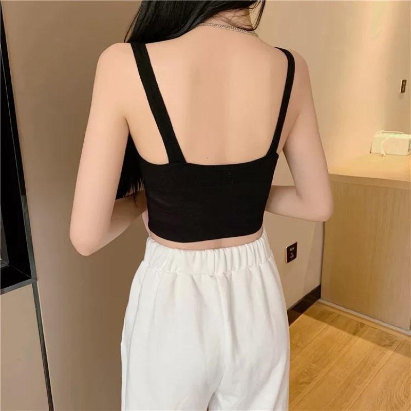 Áo Lót Nữ ️ Áo Bra Dáng Lửng Chất Thun Kẻ Tăm Mềm Mịn Siêu Hot 1822