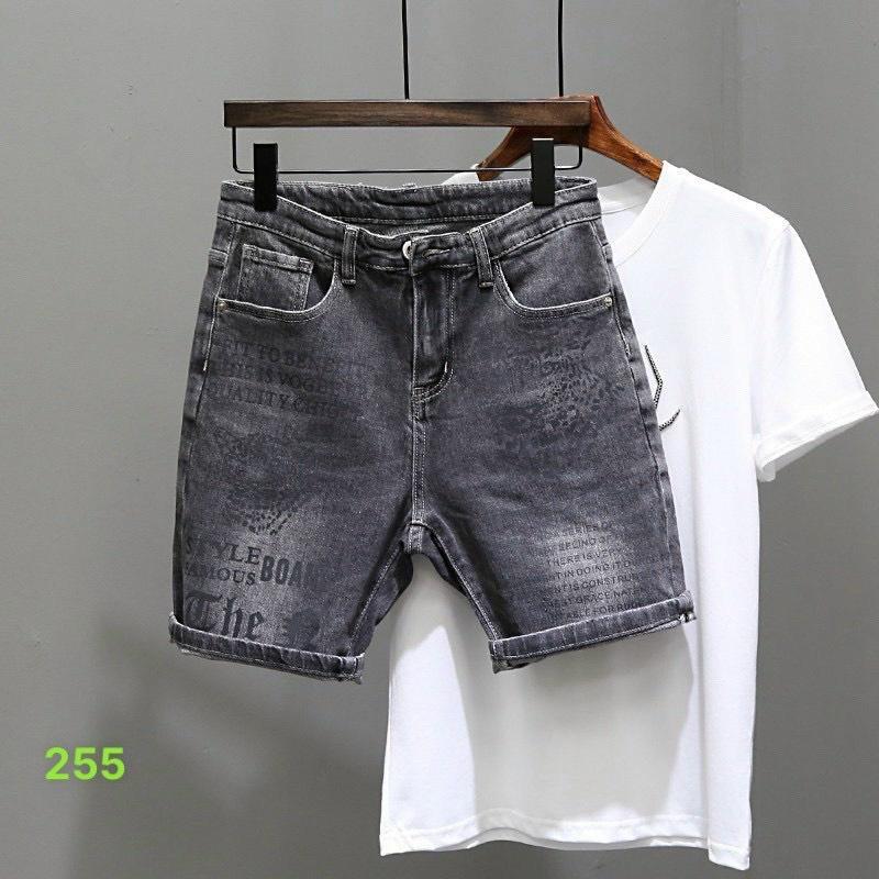 Quần short jean chất bò co giãn- quần lửng nam nhiều mẫu thời trang TINA ms223