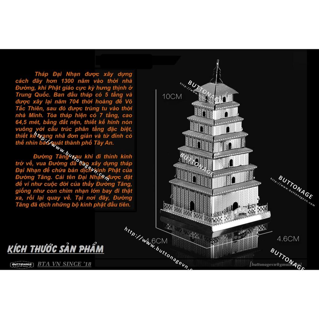 Mô Hình Lắp Ráp 3d Tháp Đại Nhạn Tây An