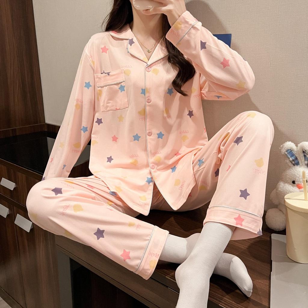 Pijama - Bộ Ngủ Nữ Dài Tay Thu Đông Chất Dày Mềm Mịn DDCP01