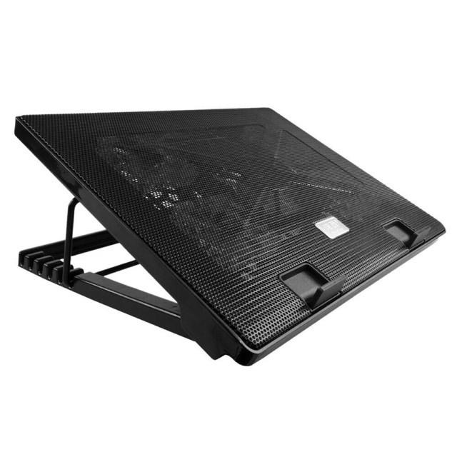 Đế tản nhiệt Cooler Pad S500 5 Fan siêu làm mát Laptop, đế nâng lên hạ xuống được