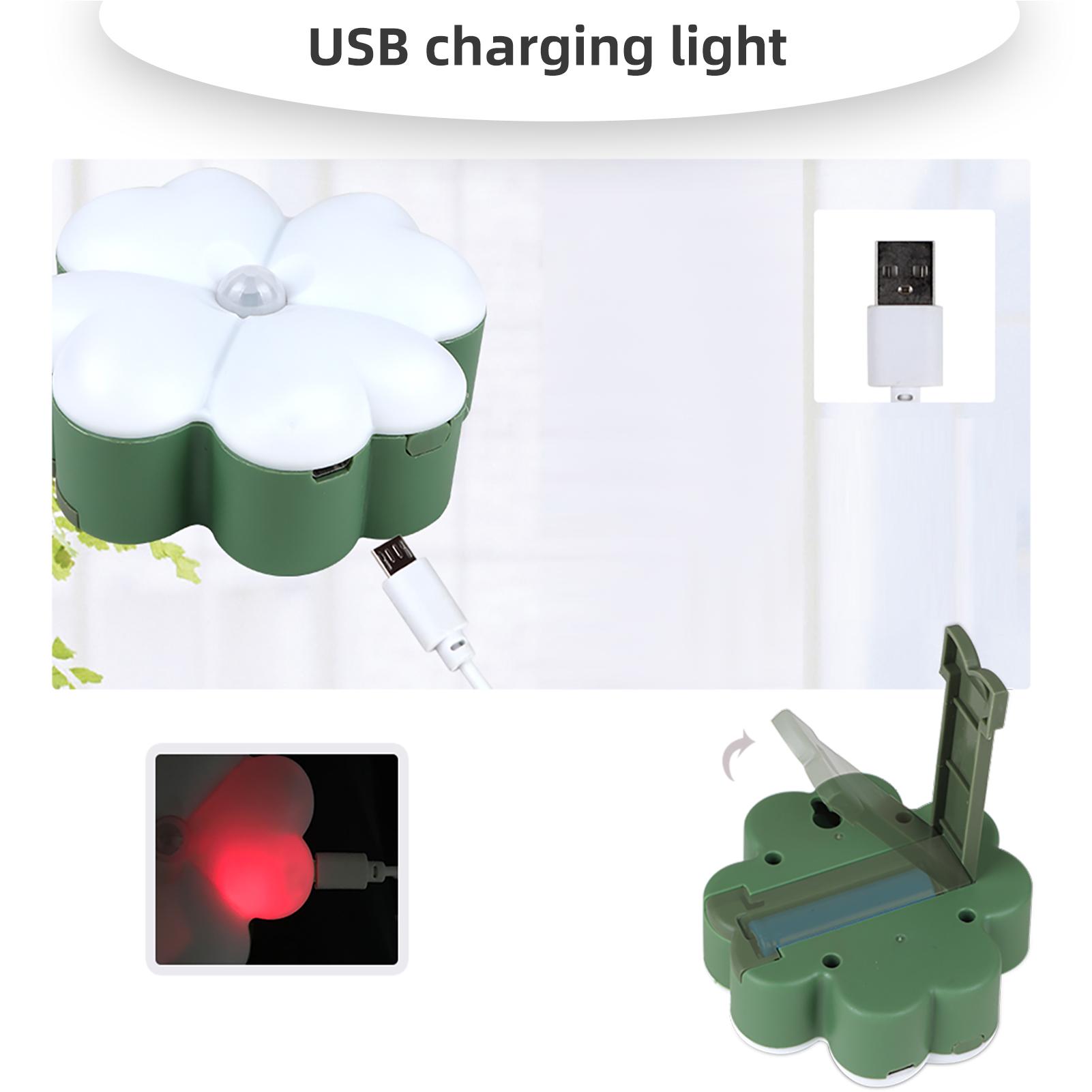 Đèn ngủ cảm biển không dây có thể sạc lại USB với Thanh điều chỉnh độ sáng
