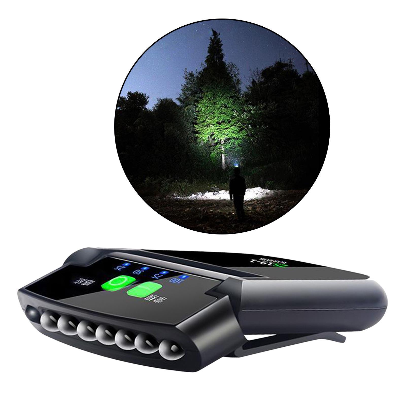 Night Safety Clip-on 6 LED Head Cap Brim Light Fishing Camping Hunting Outdoor Head Lamp Torch