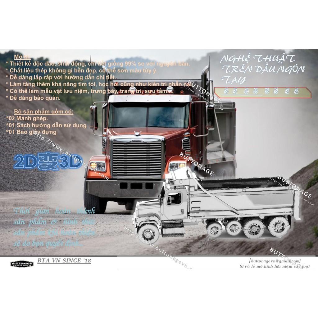 Mô Hình Lắp Ráp 3d Xe Ben Freightliner 114SD