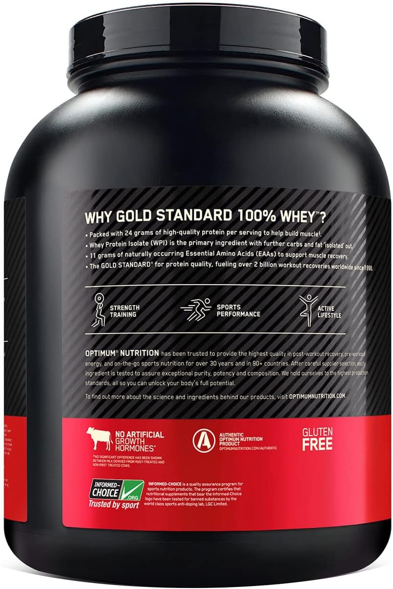 Optimum Nutrition Gold Standard 100% Whey 2.27kg (70 Lần Dùng) Hỗ Trợ Phục Hồi ,Tăng Cơ, 24G Protein