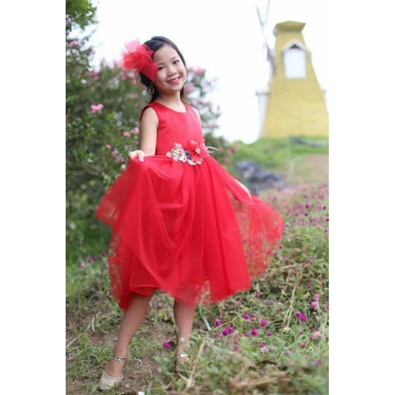 THANH LÝ TOÀN SHOP - Đầm công chúa 4 thiết kế bồng eo Momkid