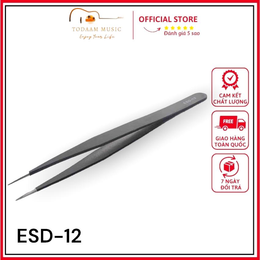 Nhíp đa năng ESD-10 hàng nhập khẩu , nhíp gắp linh kiện điện tử, guitar electric, nhíp gắp lông mi, nhíp gắp đá