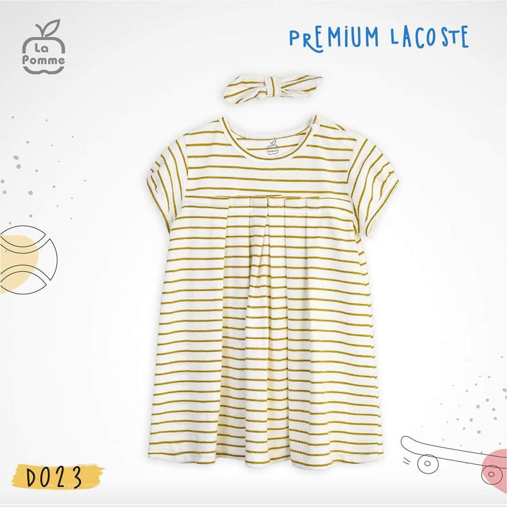 Đầm chữ A ngực xếp ly cho bé gái