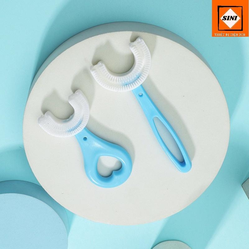 Bàn Chải Đánh Răng Chữ U Silicon Cho Bé Từ 2-6 Tuổi