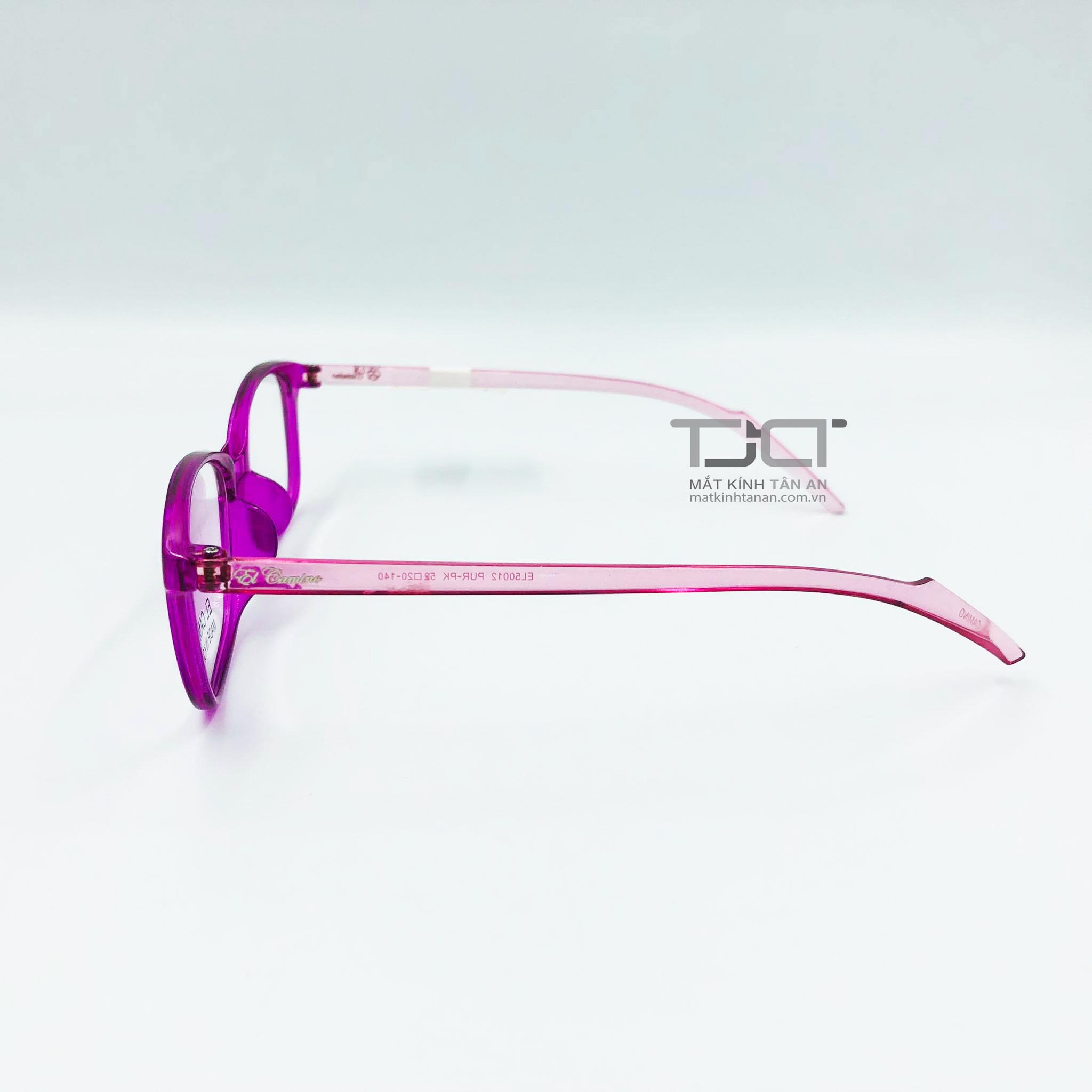 GỌNG KÍNH NHỰA , MÀU TÍM PASTEL DÀNH CHO NỮ, HÀN QUỐC EL CAMINO EL50012-PUR-PK