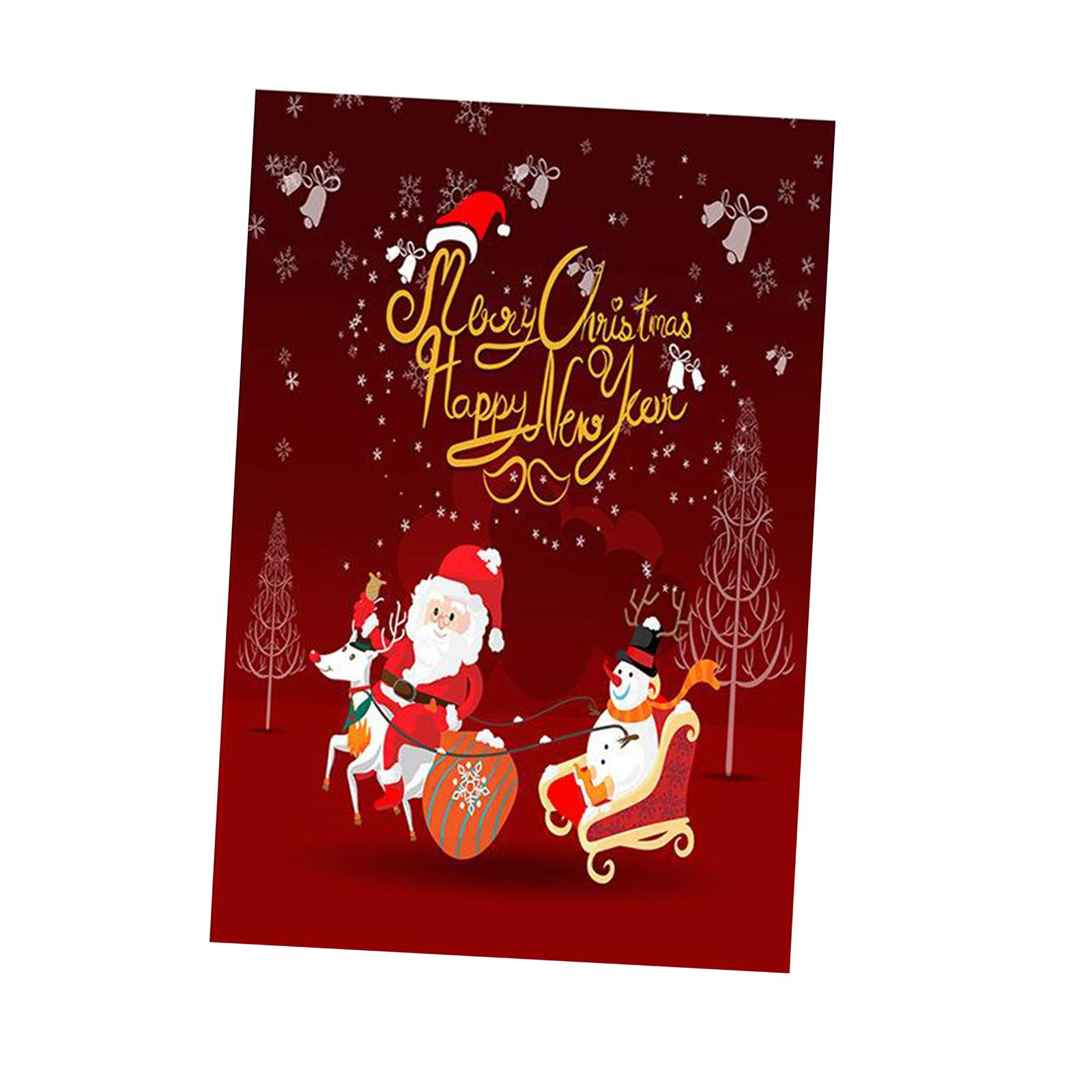 Outside Garden Yard Lawn Banner Flag Christmas Santa Flag