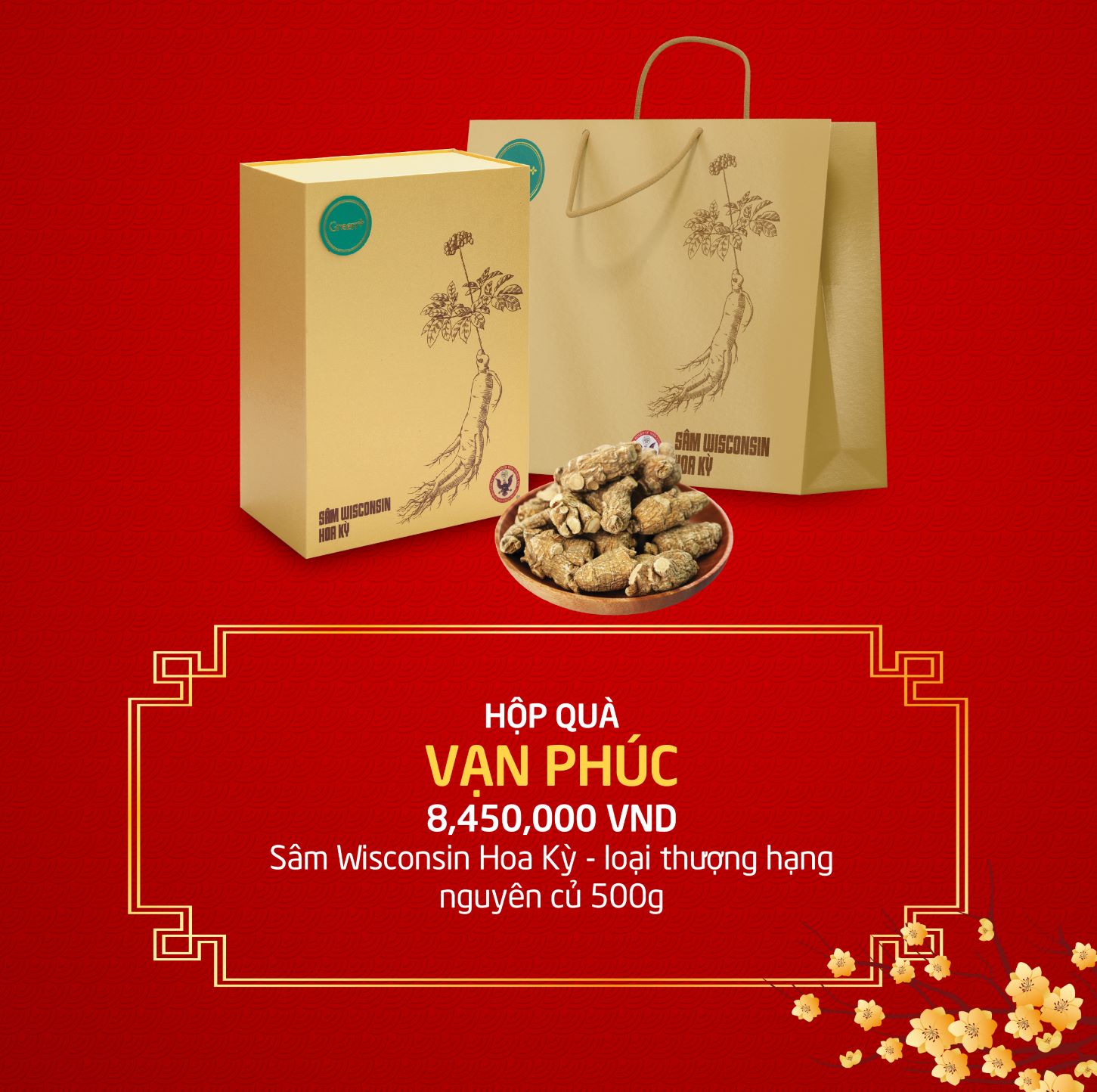 Hộp quà tết 2025 - Hộp quà sức khỏe Vạn Phúc