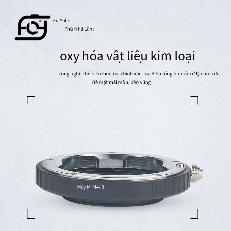 Kiểu dáng mới nhất LM-M4/3 phù hợp với ống kính Leica leicaM sang vòng chuyển đổi LM-M4/3 thân máy siêu nhỏ Oba M4/3