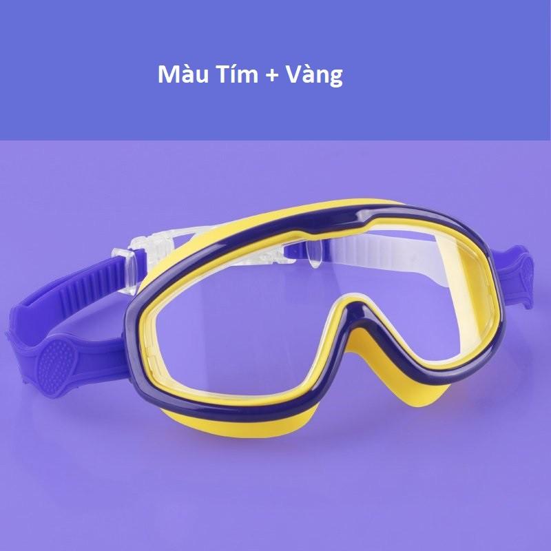 Kính bơi trẻ em Coosa 958 thiết kế Panorama, không gọng, chống sương, chống tia UV - VivaSports