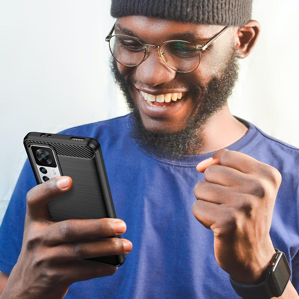 Ốp lưng dành cho Xiaomi 12T Pro Redmi K50 Ultra ốp silicone mềm Carbone phay xước chống sốc chống vân tay