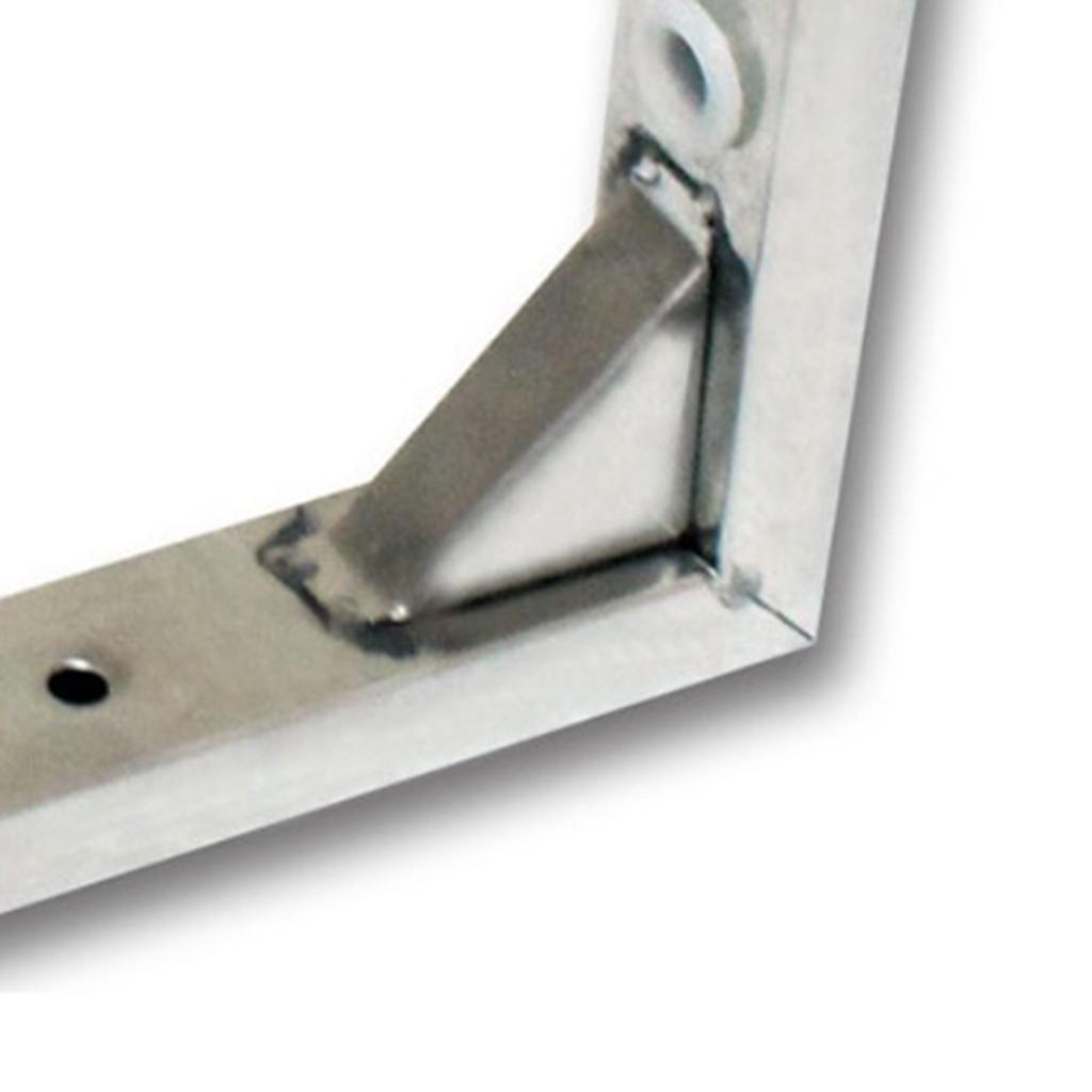 3X 2 Pcs Stainless steel Triangular Corner Wall Shelf Bracket Holder 12 inch