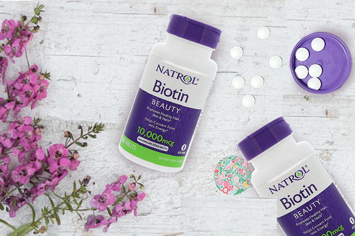 Viên Uống Hỗ Trợ Mọc Tóc, Móng Natrol Biotin 10.000mcg
