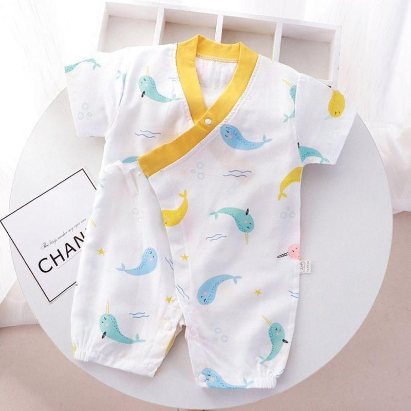 Quần áo trẻ em quần áo sơ sinh bé trai bé gái vải cotton mềm mại bodysuit cho bé mặc thoải mái in hình cực xinh