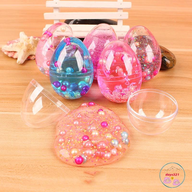 Slime trứng gà charm sao NG0C TRAI kim tuyến nhiều màu đẹp đồ chơi slam squishy