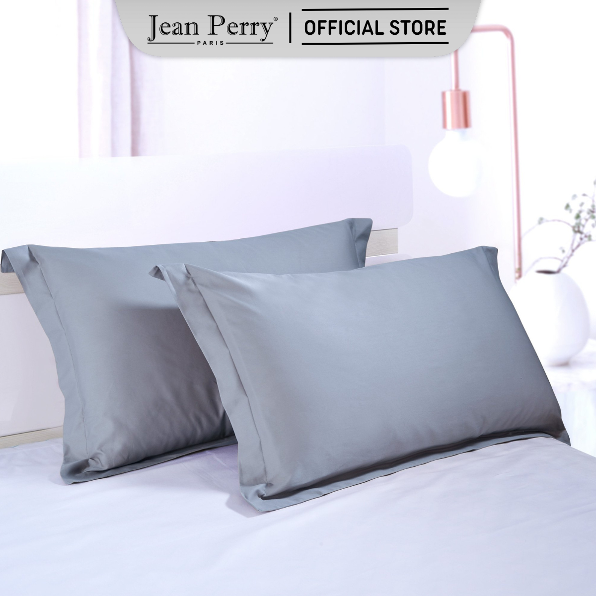 Bộ 2 Áo gối nằm Cotton Jean Perry Colorie 51x76cm